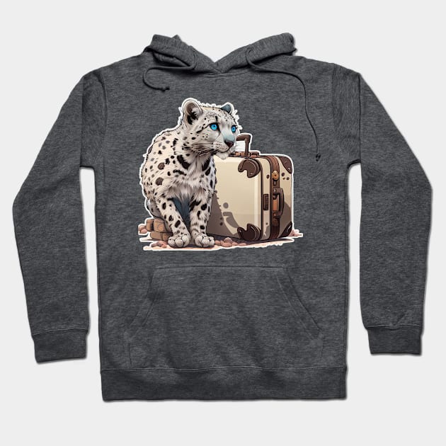 Endangered Snow Leopard is Homeless Hoodie by TechNatura